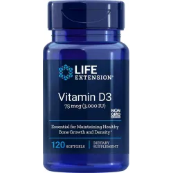 Vitamina D3 3000 UI, 120 cápsulas