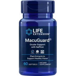 MacuGuard® Wsparcie dla Oka z Szafranem, 60 kaps.